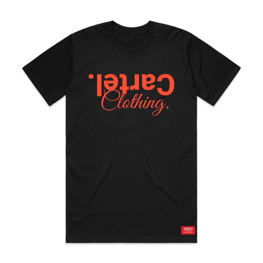 Classic Tee Black  - Burnt Orange