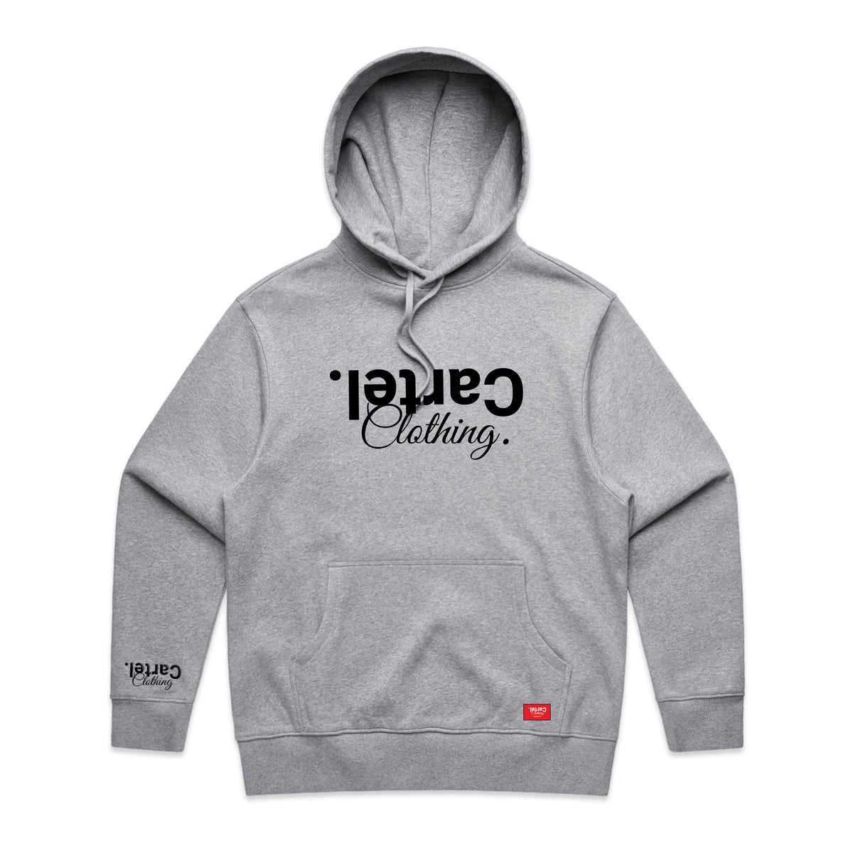 Classic Hood Grey - Black | Cartel Clothing New Zealand