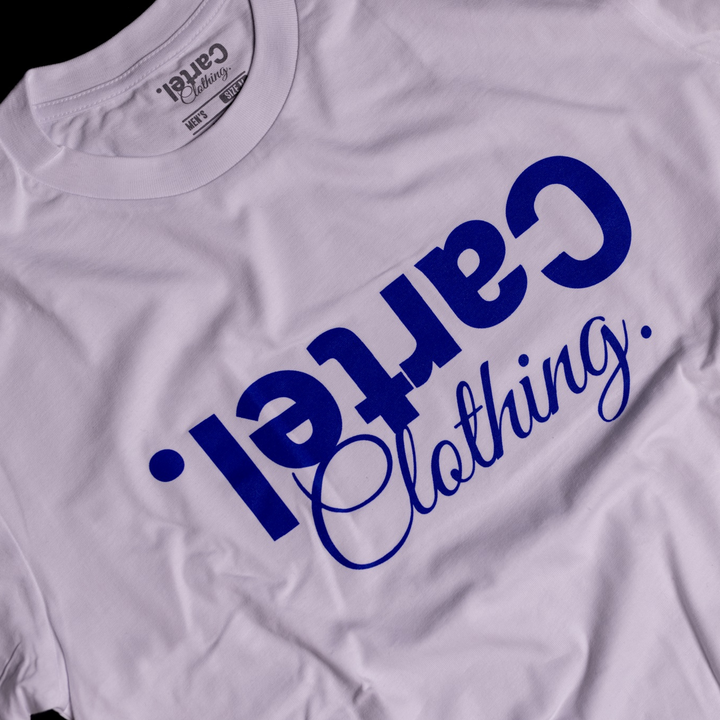 Classic Tee White - Royal Blue