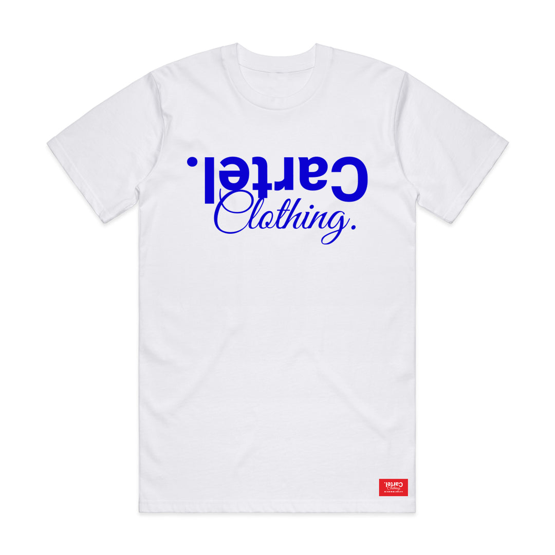 Classic Tee White - Royal Blue